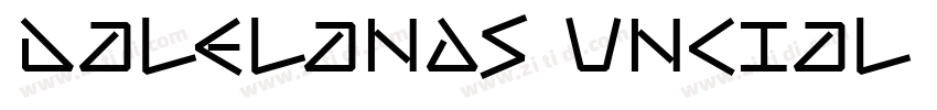 Dalelands Uncial Con字体转换